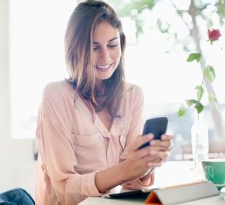 Young woman preparing for doctor with phone Young woman preparing for doctor with phone